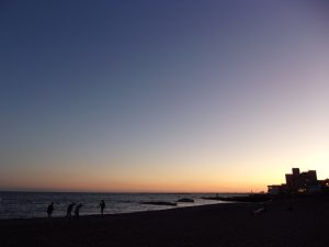 大洗海岸　夕暮れ　241215